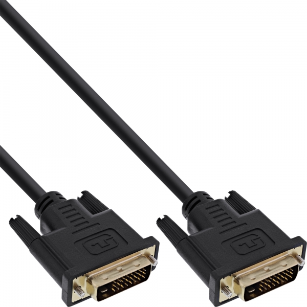 InLine® DVI-D Anschlusskabel Premium, digital 24+1 Stecker / Stecker, Dual Link, 15m