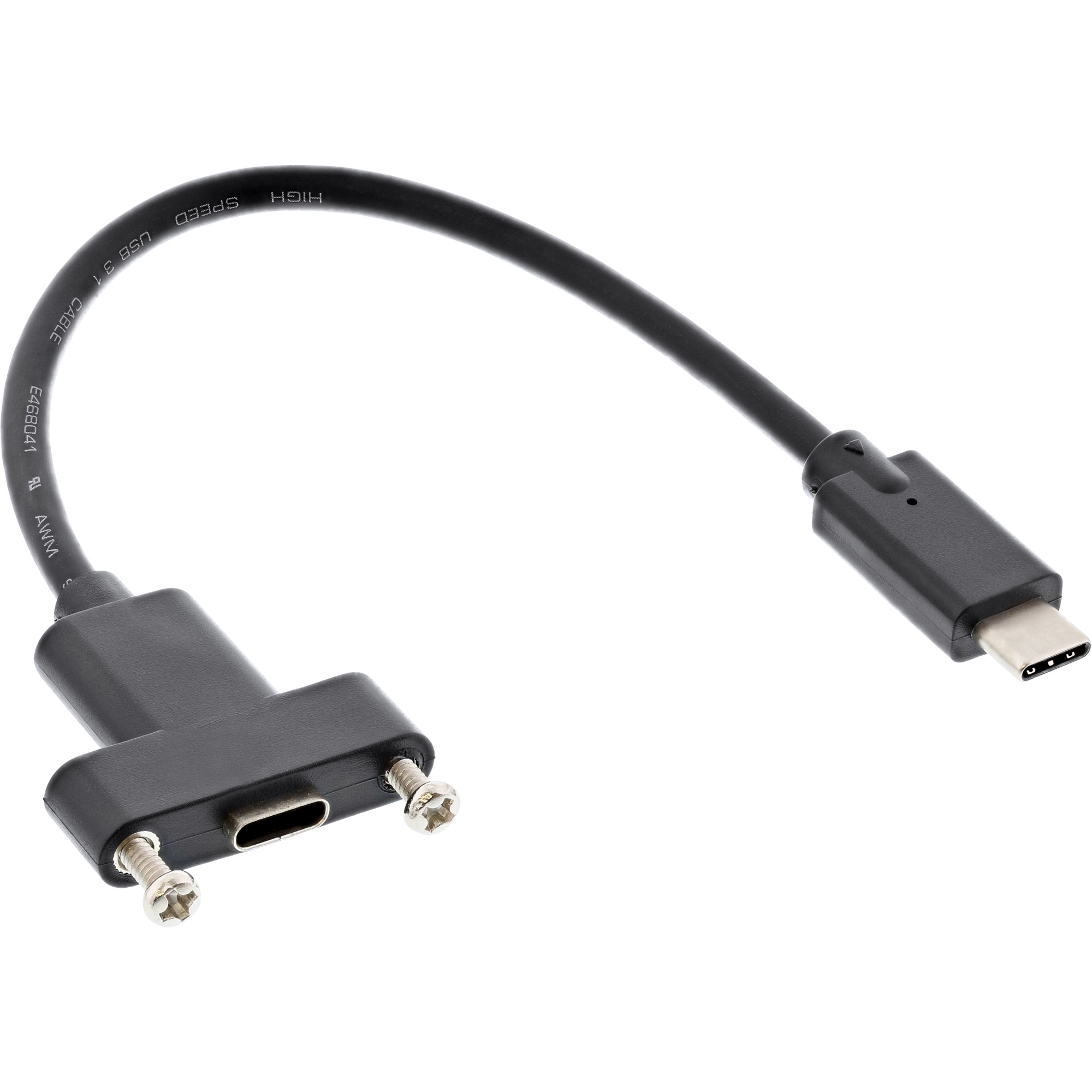 InLine® USB 3.2 Gen.2 Adapterkabel, Stecker C auf Einbaubuchse C, 0,2m, USB  intern, USB, Kabel, Produkte