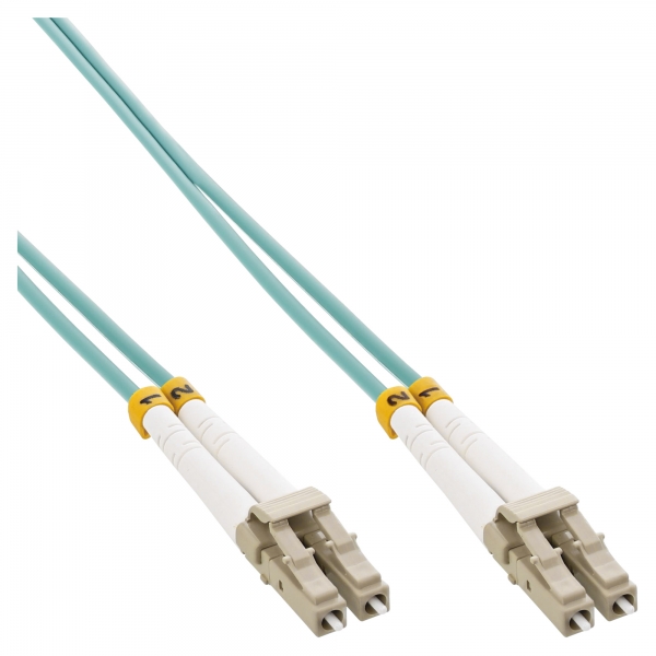 InLine® LWL Duplex Kabel, LC/LC, 50/125µm, OM3, 1m