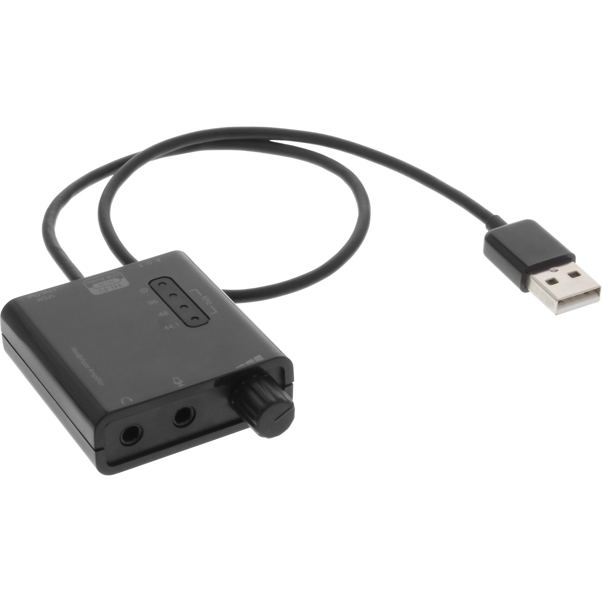 InLine® USB zu HQ Audio Konverterkabel, USB Headset-Verstärker, mit  Equalizer und optischem Audioausgang, Kopfhörer-Verstärker, Eingabe /  Ausgabe, Produkte