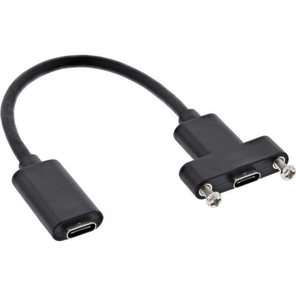 InLine® USB 3.2 Gen.2 Adapterkabel, Buchse C auf Einbaubuchse C, 0,2m, USB  intern, USB, Kabel, Produkte
