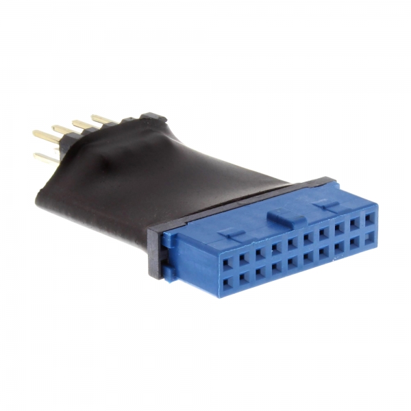 InLine® USB 3.0 zu 2.0 Adapter intern, USB 3.0 19pin auf USB 2.0 Pfostenstecker intern