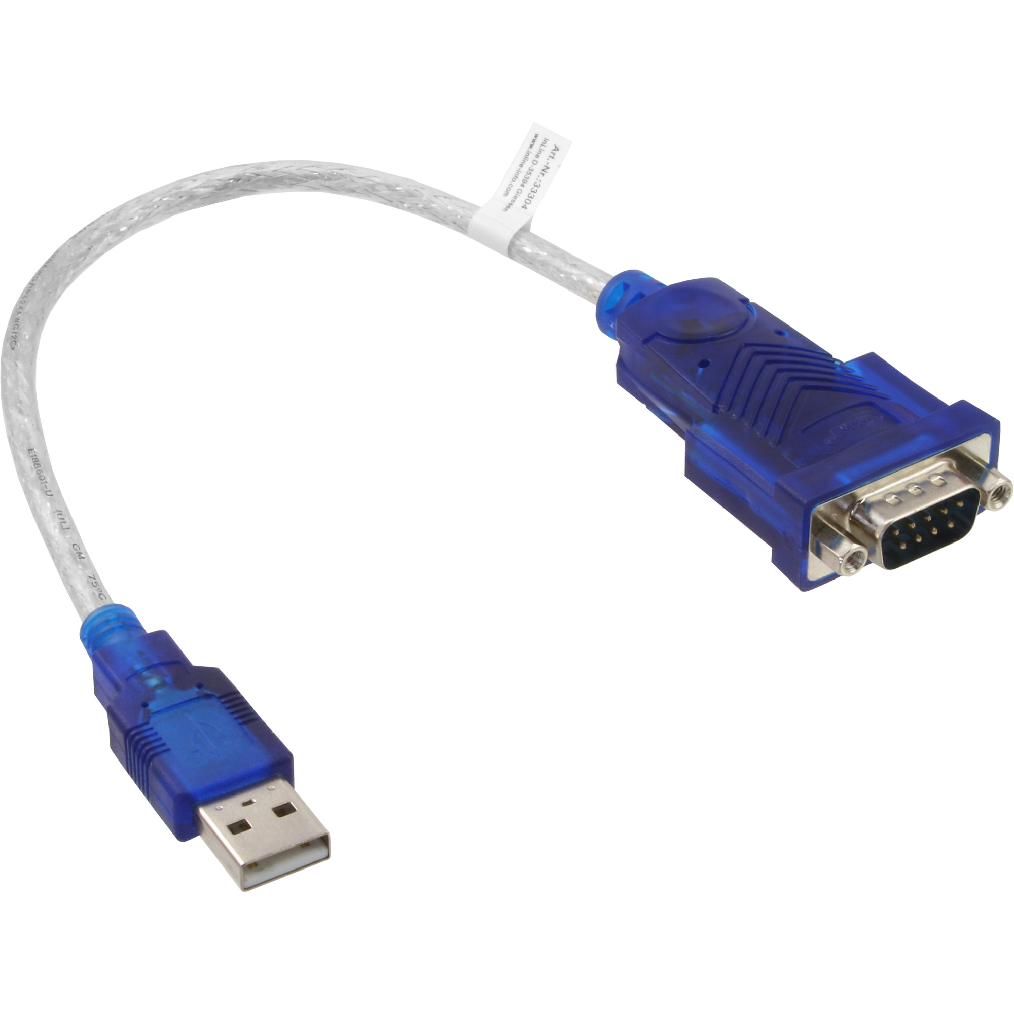 InLine® USB zu Seriell Adapterkabel, Stecker A an 9pol Sub D Stecker, USB  -> Seriell / Parallel, Adapter / Konverter, Produkte